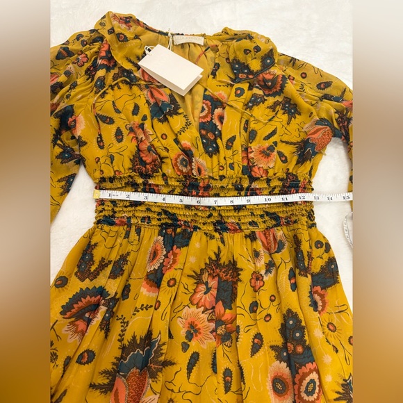 Ulla Johnson Adara Waterlily Yellow Dress Size 0 NWT - Picture 15 of 16